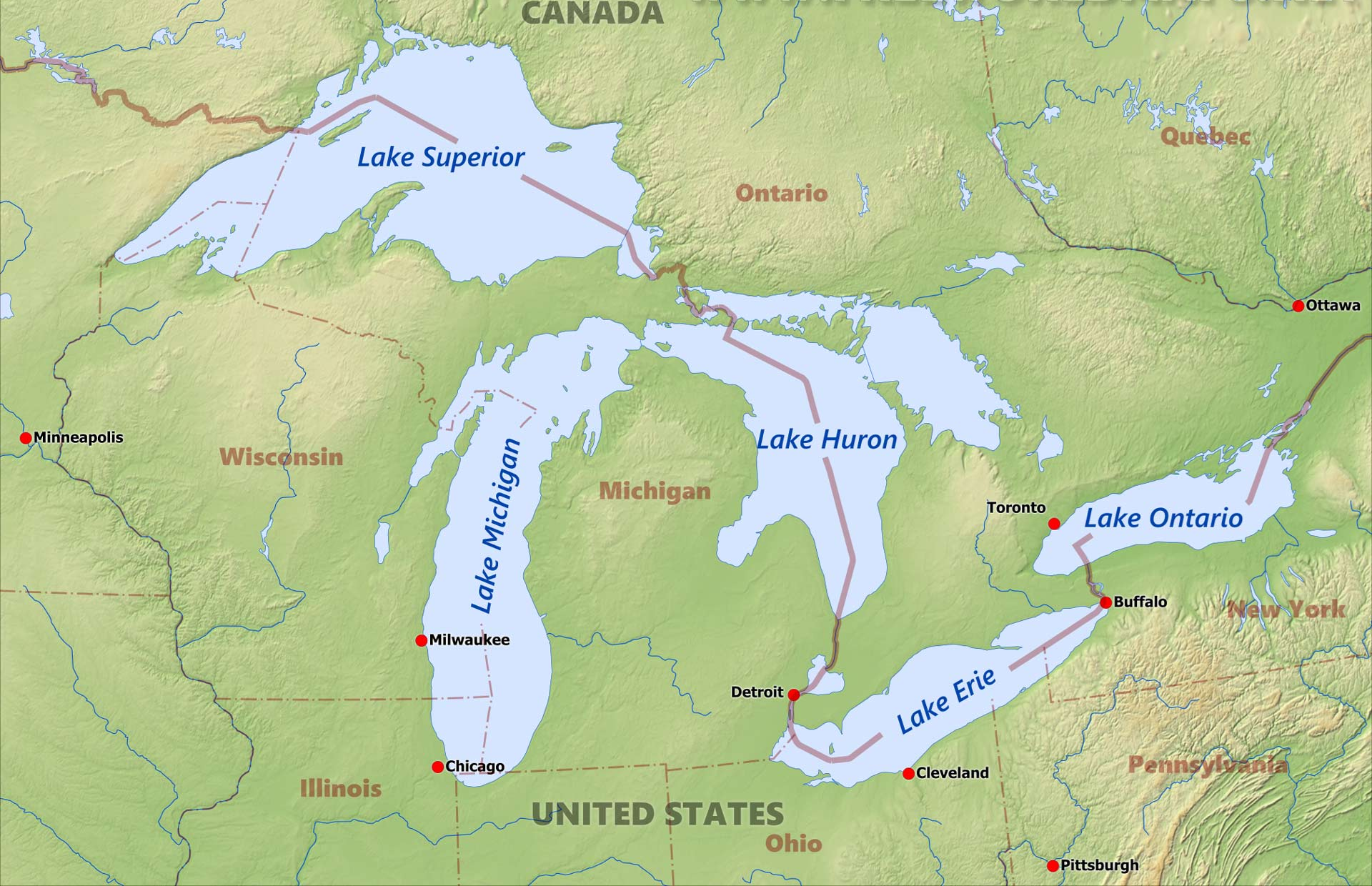 Great_Lakes_North America